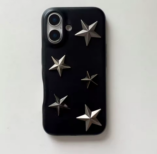 Funda Negra Estrellas