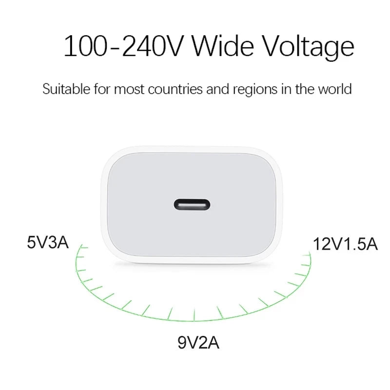 Adaptador de corriente USB-C y cable 1M