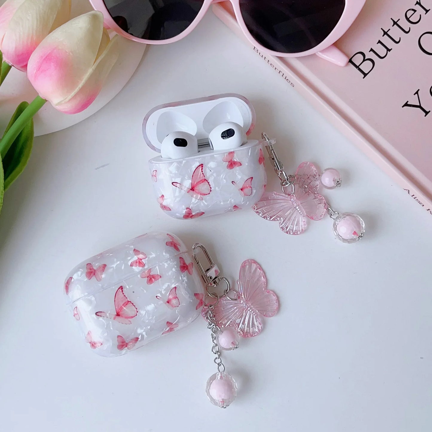Pink Butterfly Case
