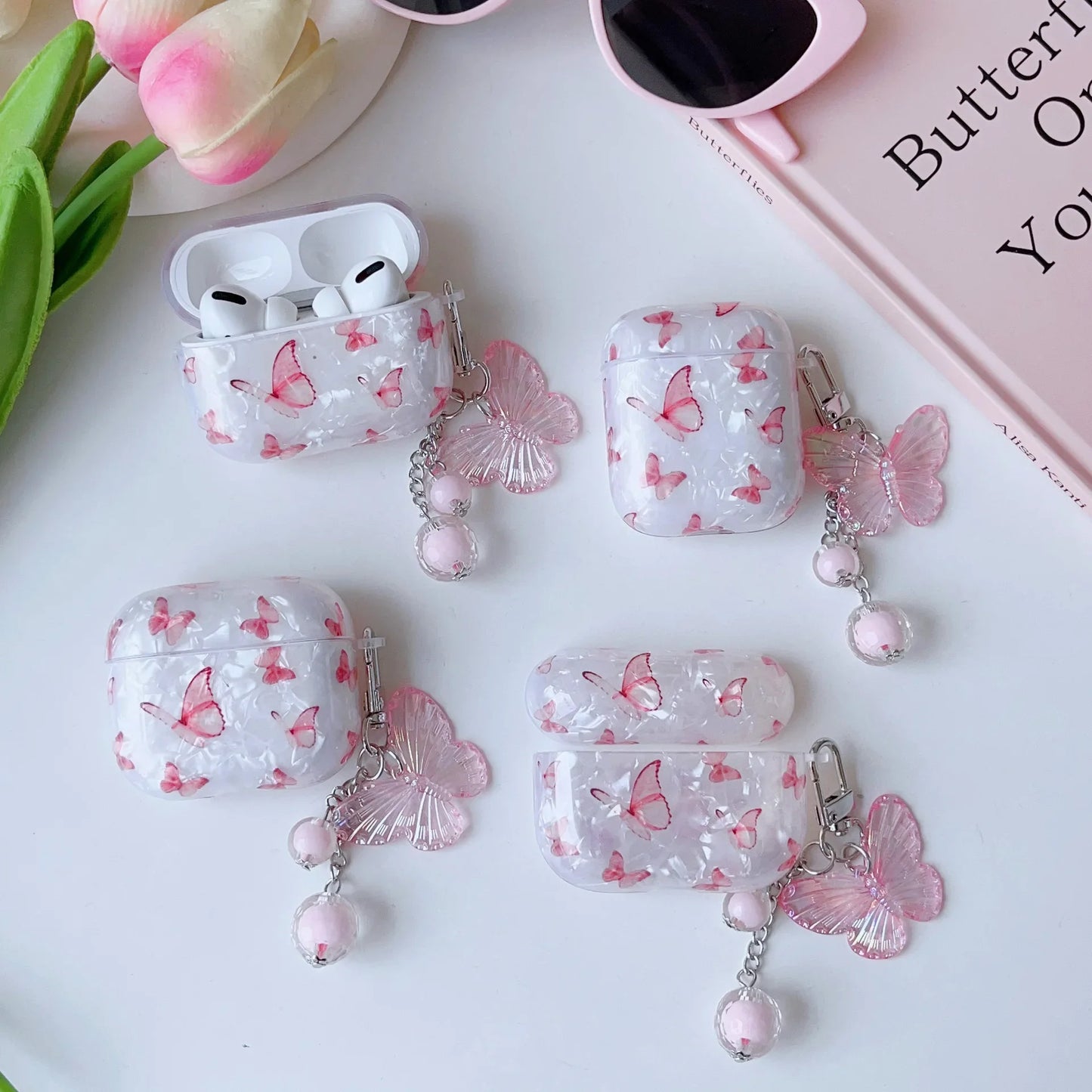 Pink Butterfly Case